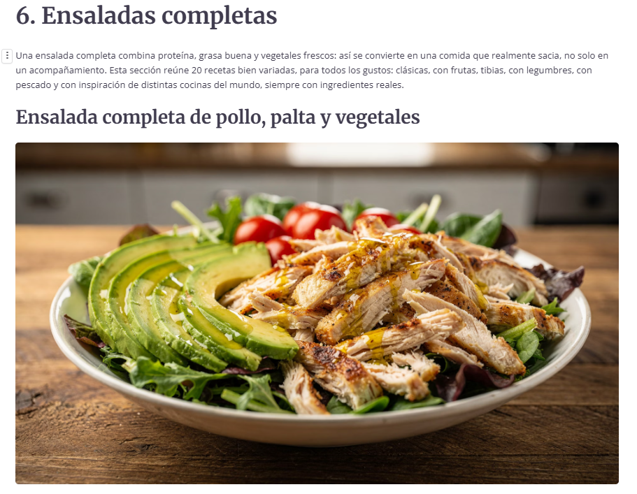 Alimentación Real, Saludable y Casera